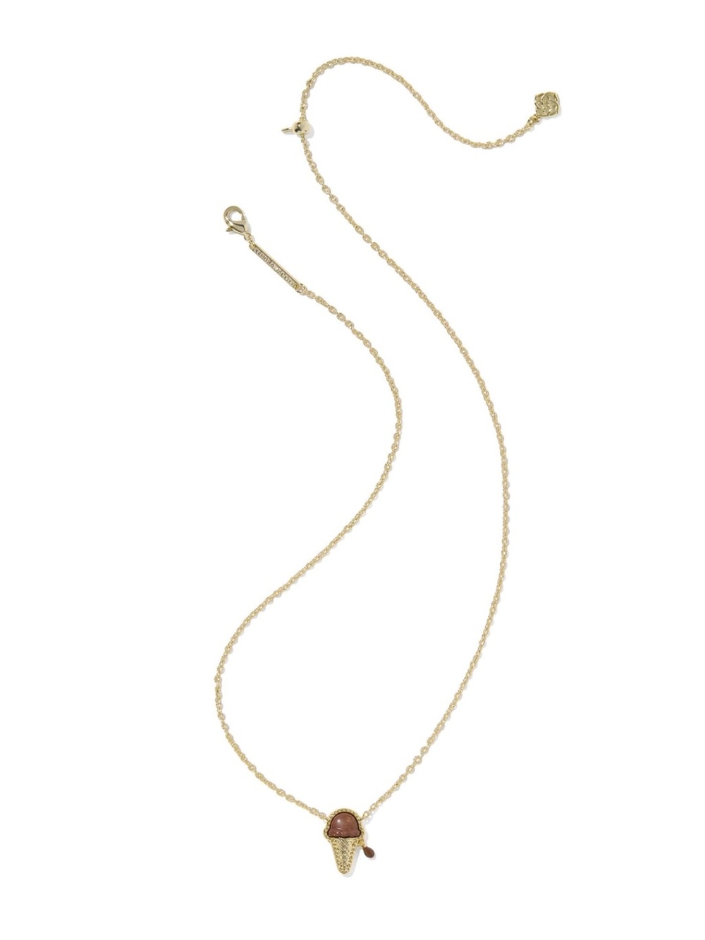 Ice Cream Gold Short Pendant Necklace - Picture 6 of 6